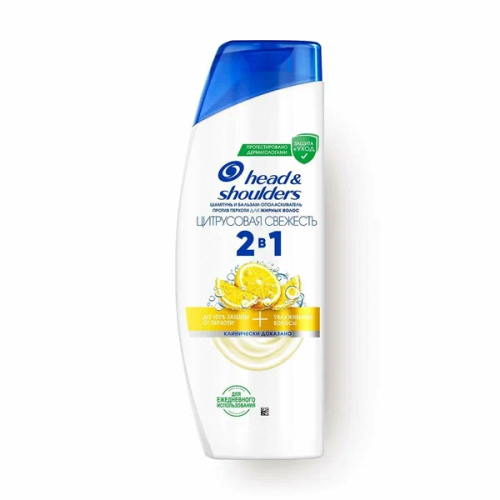HEAD&SHOULDERS шампунь д/волос 2в1 цитрусовая свежесть 360мл